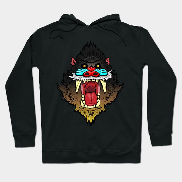 Super Intense Mandrill Hoodie by itsmidnight